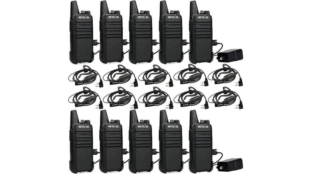 compact walkie talkie set