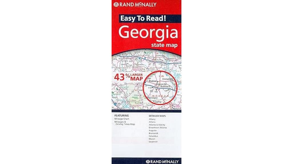 detailed georgia state map