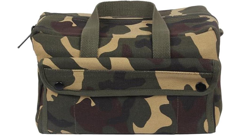 military woodland camouflage tool bag