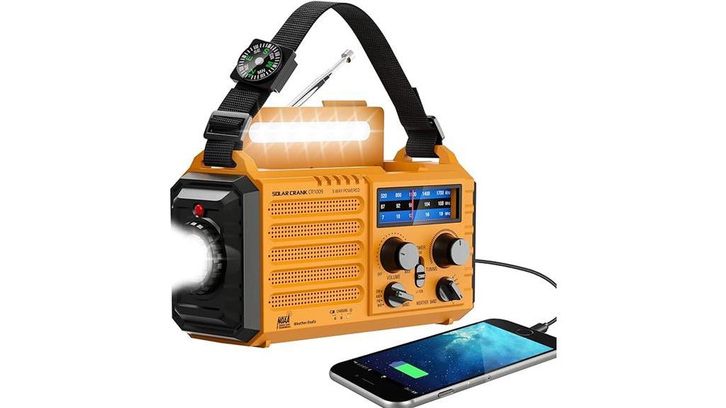 noaa alert radio flashlight