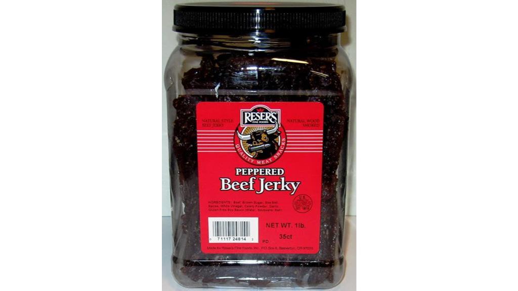 peppered beef jerky jar