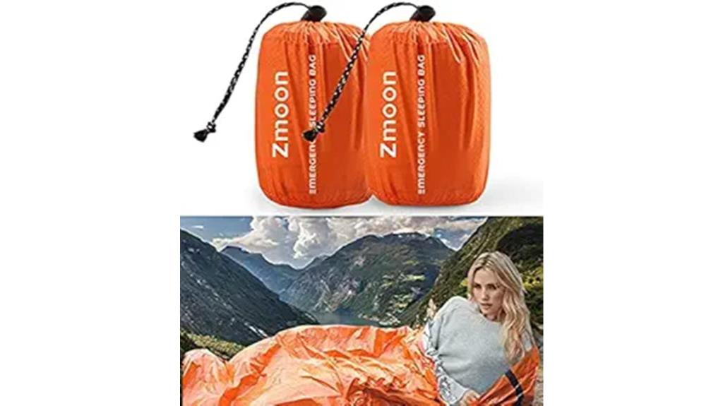 two pack emergency sleeping bags