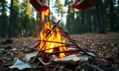 safe fire starting method