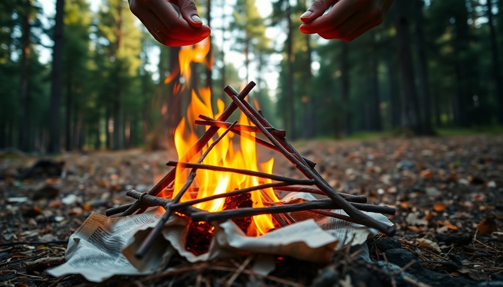 safe fire starting method