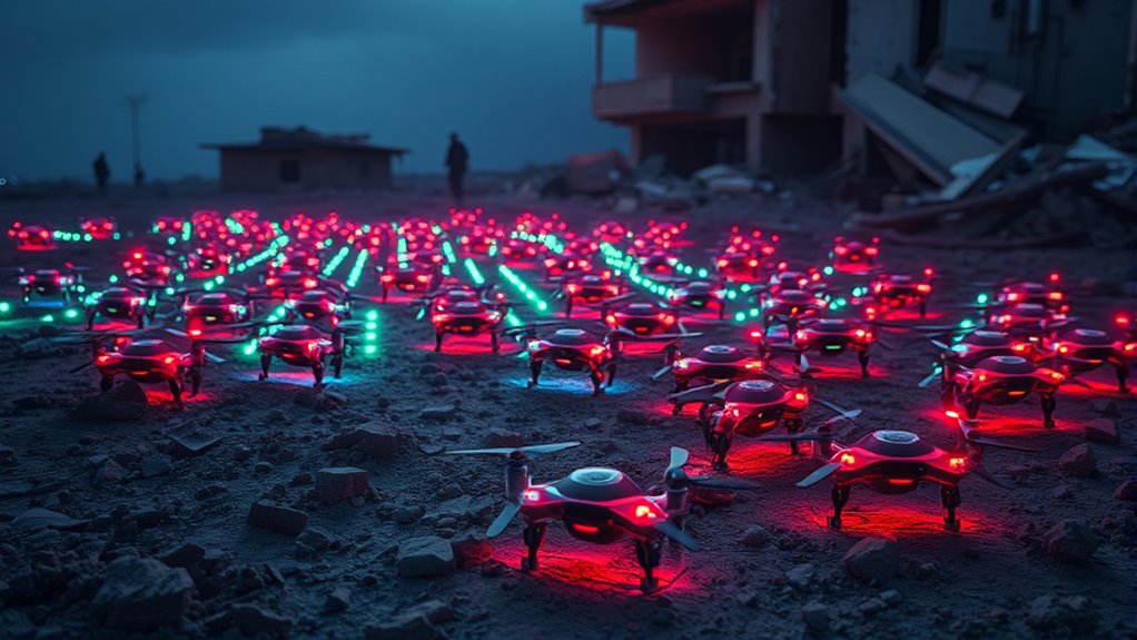 ai driven adaptive swarm behaviors