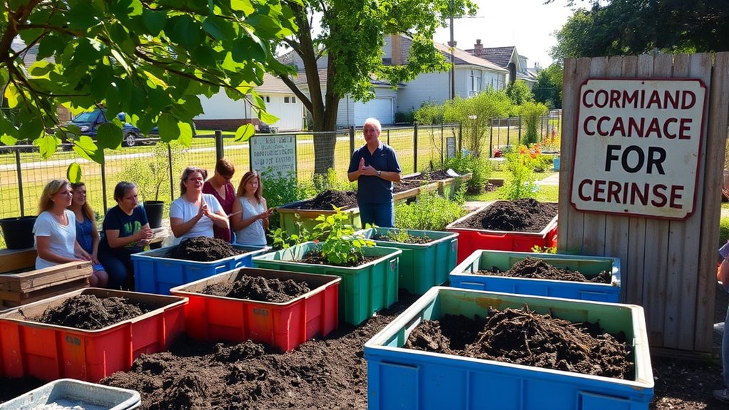 community composting obstacles encountered