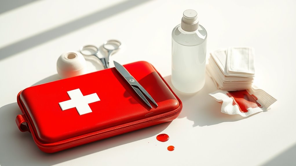 control blood loss immediately