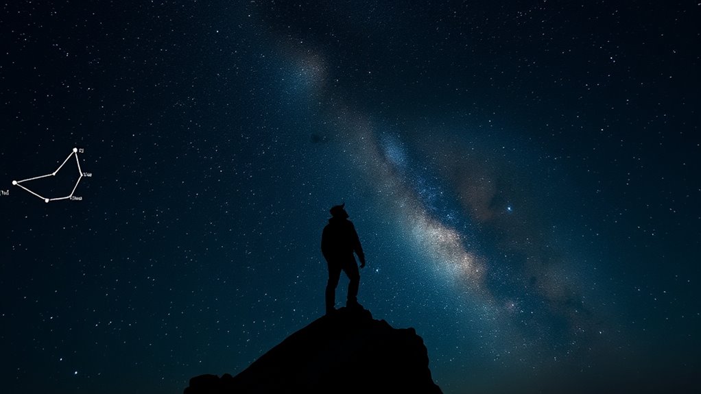navigating at night using stars