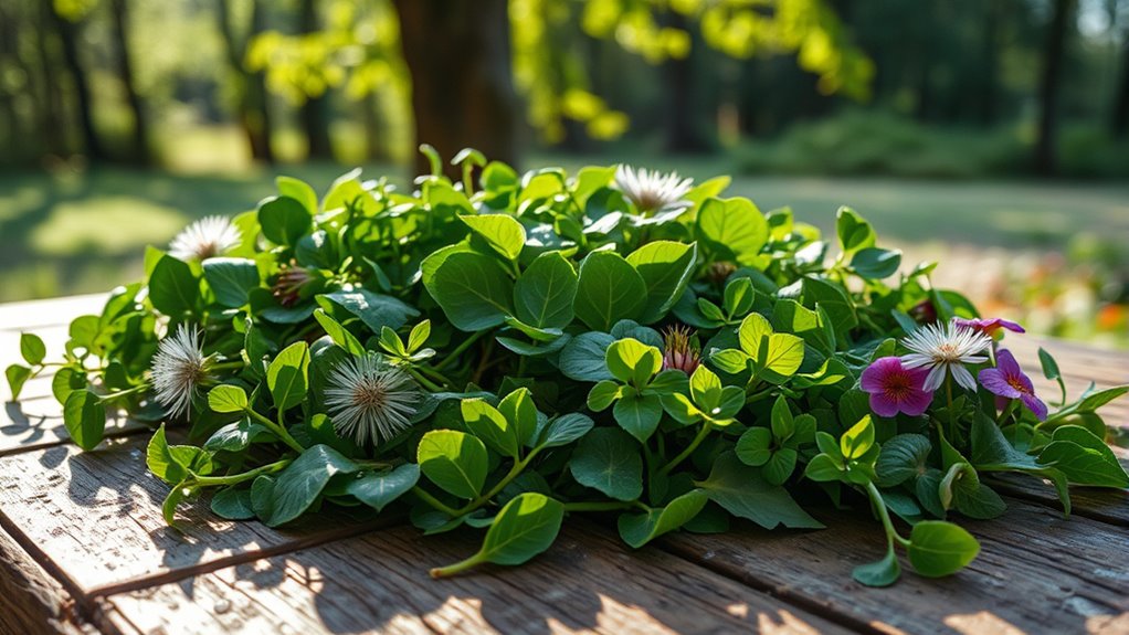 nutrient rich wild green vegetables