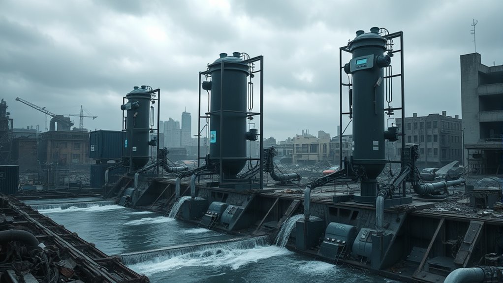robots clean post apocalyptic water