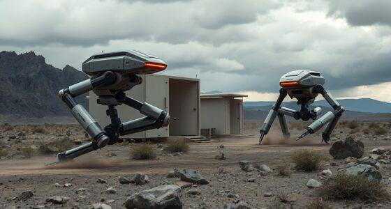 robots constructing shelters efficiently