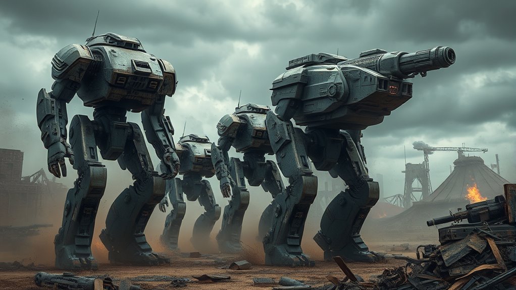 robots in apocalyptic battles