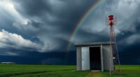 tornado shelter and signals