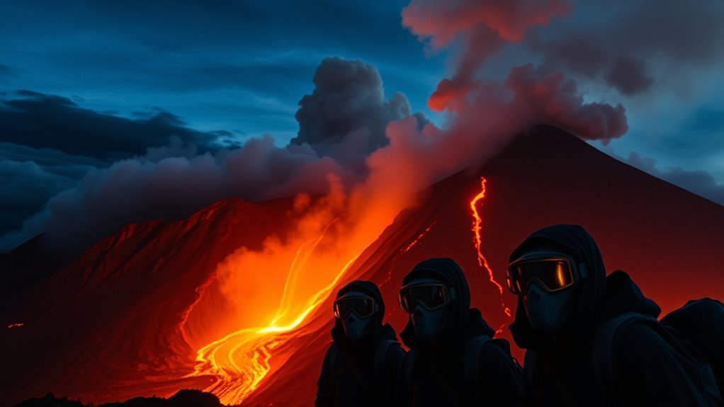 volcanic ash and lava safety