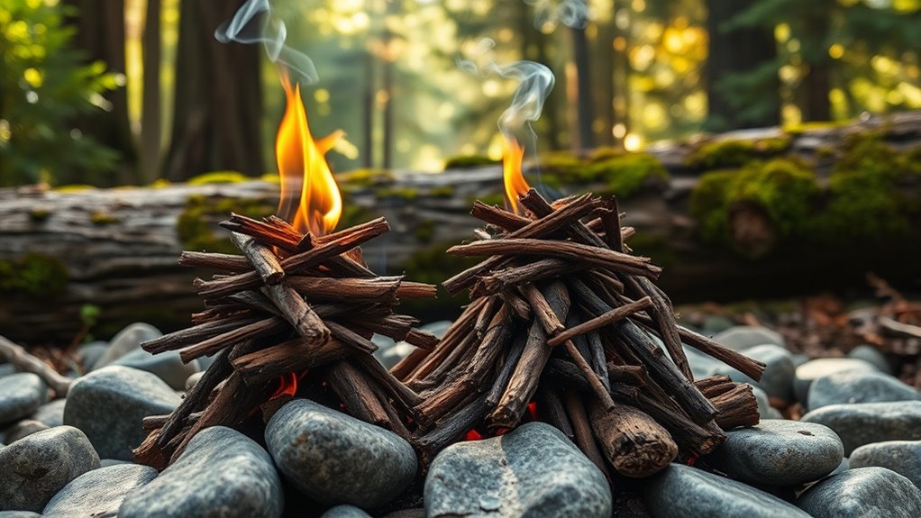 build and sustain fire manually