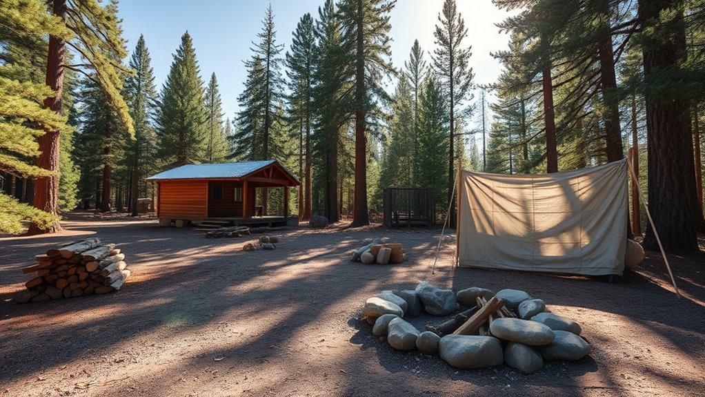 choosing and preparing escape site