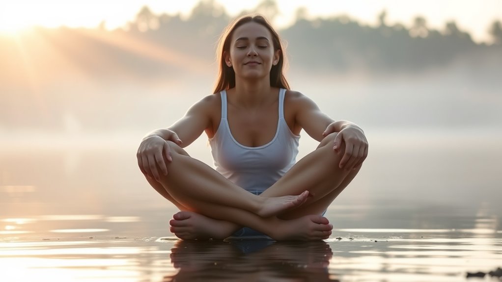 deep diaphragmatic breathing calms