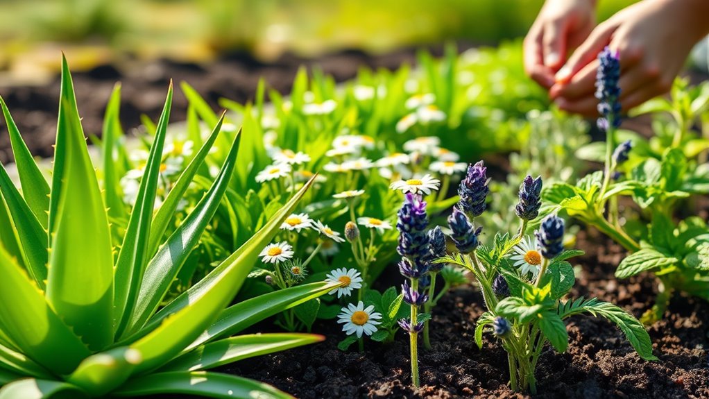 growing healing herbs organically