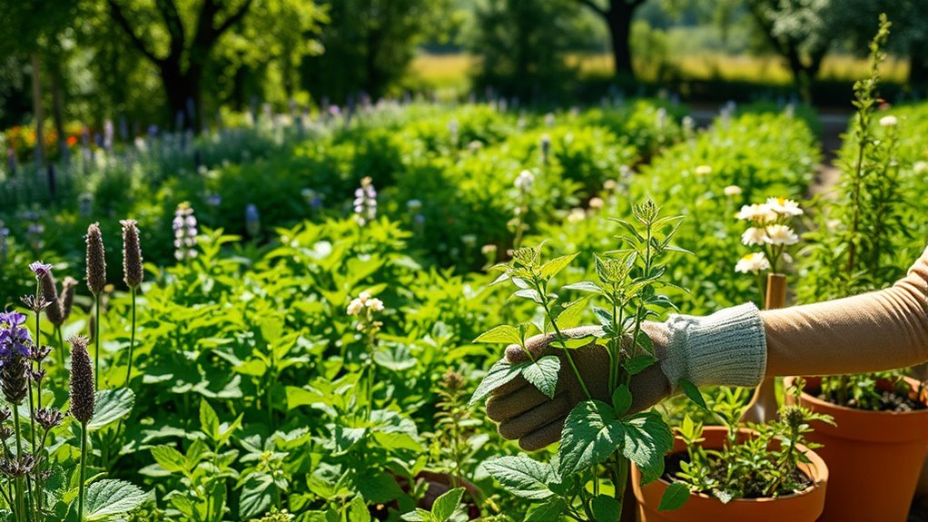 healthy herbs thrive naturally