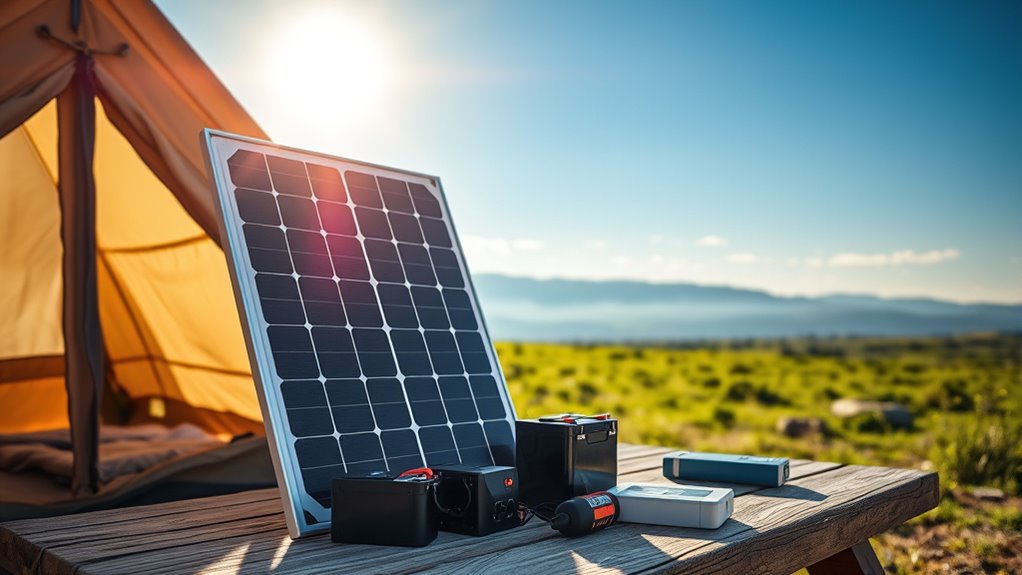 lightweight portable solar panels