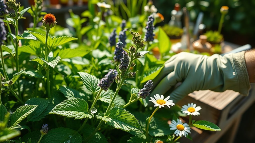 manage pests and watering