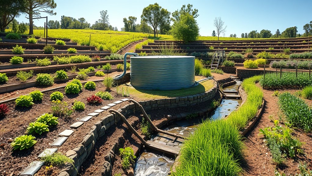 rainwater harvesting and swale management