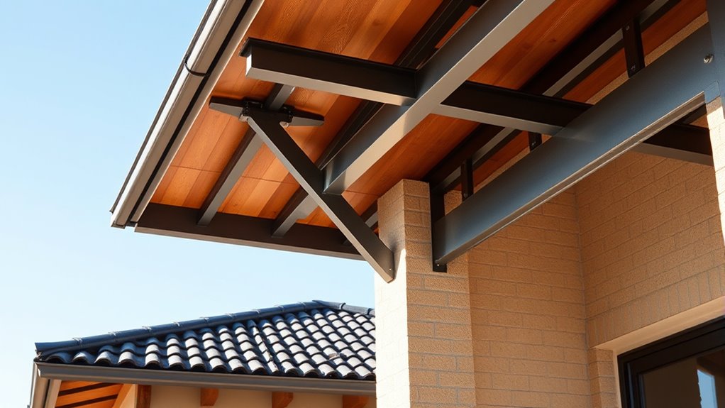 seismic roof and overhang reinforcement