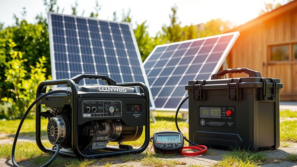 solar and generator backup options