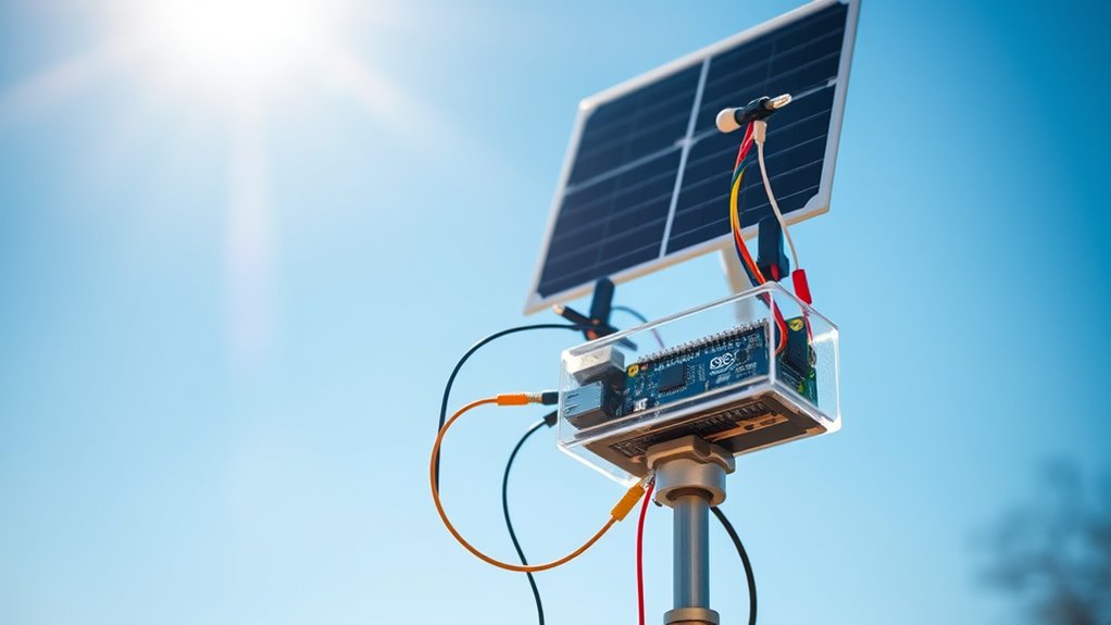 solar powered weather monitoring system