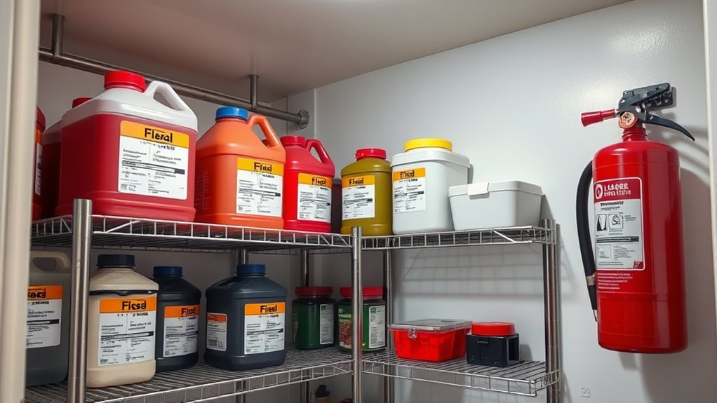 store flammables safely away