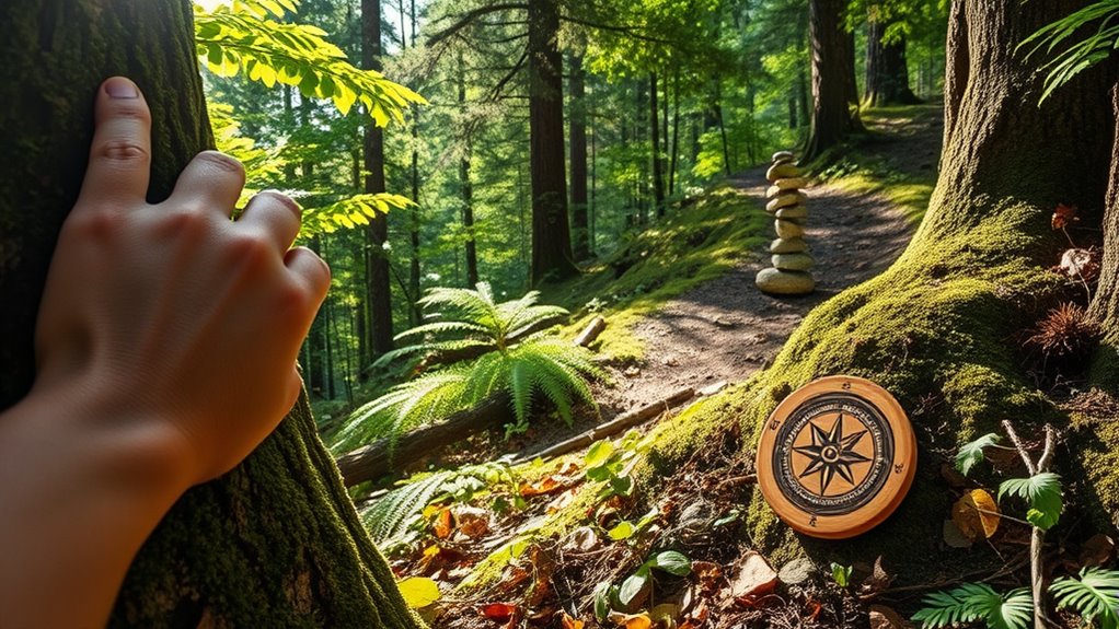 use natural and compass cues