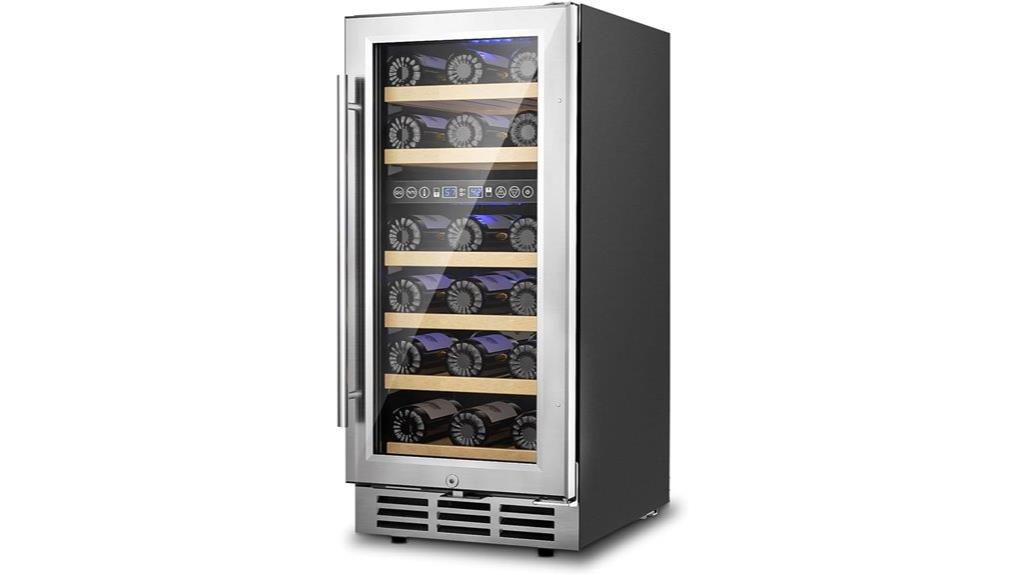 15 dual zone wine cooler