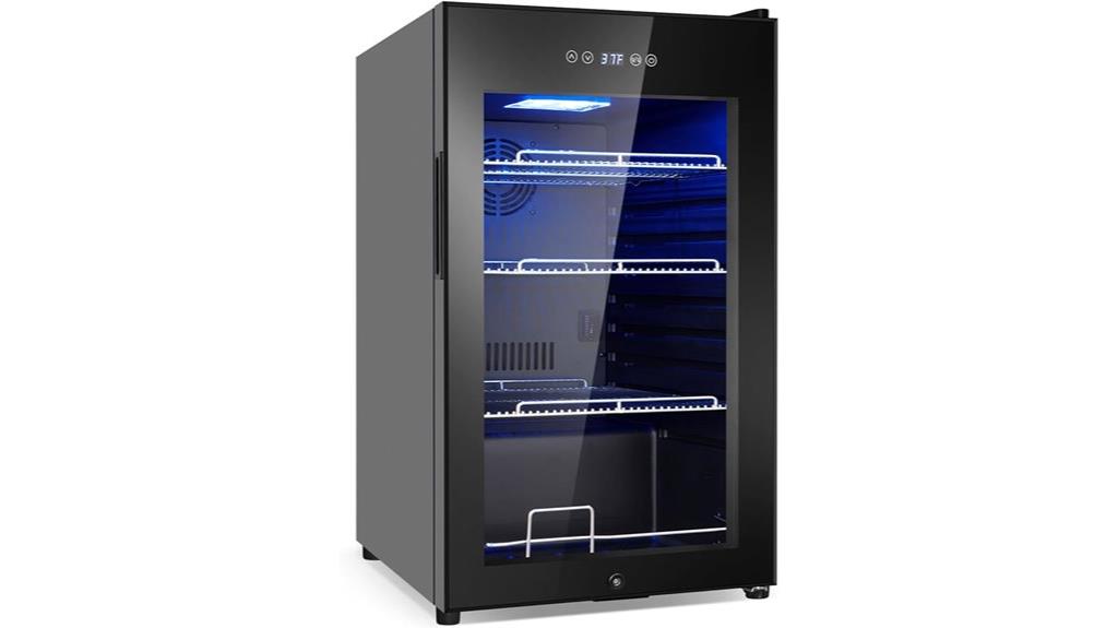 17 inch glass door cooler