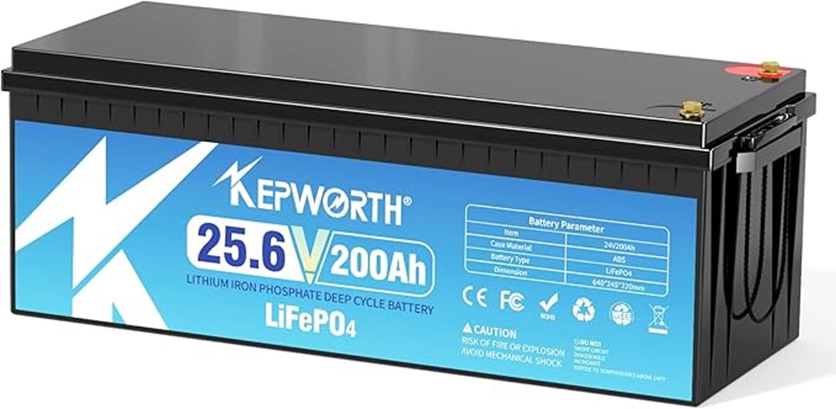 24 volt 200ah lithium battery