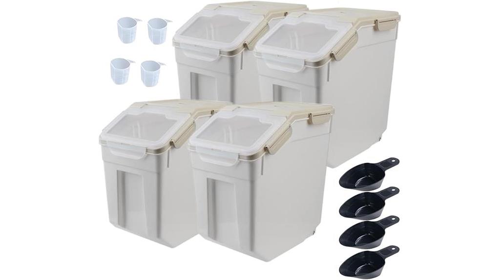 25 pound flour storage containers