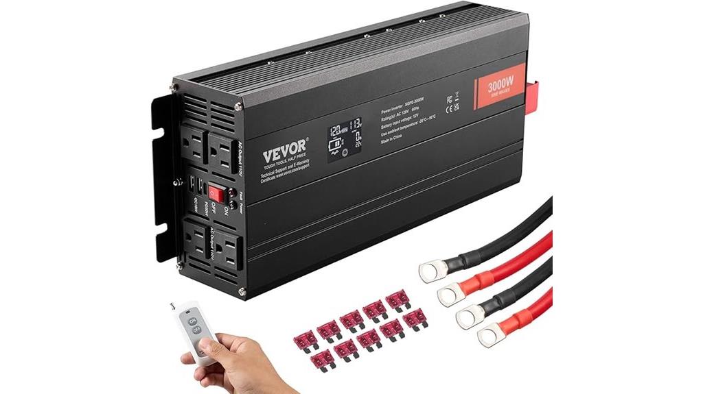 3000w lcd remote inverter
