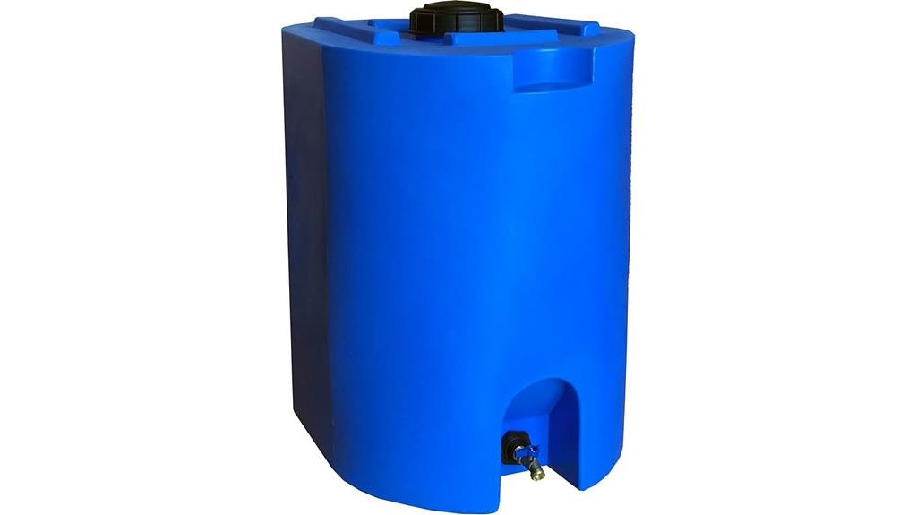 55 gallon blue stackable tank