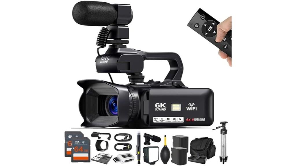6k 64mp hd camcorder