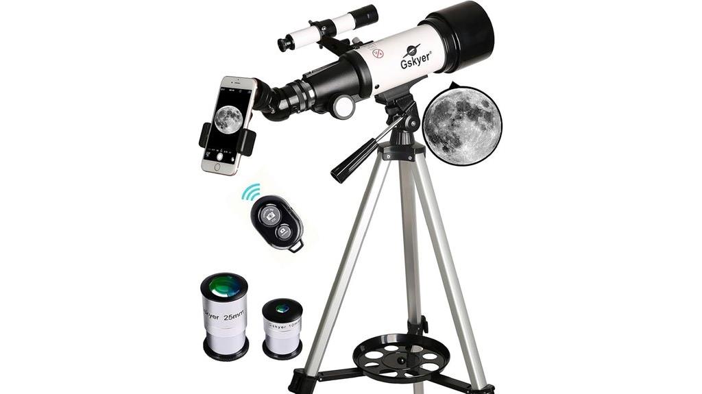 70mm telescope with accessories