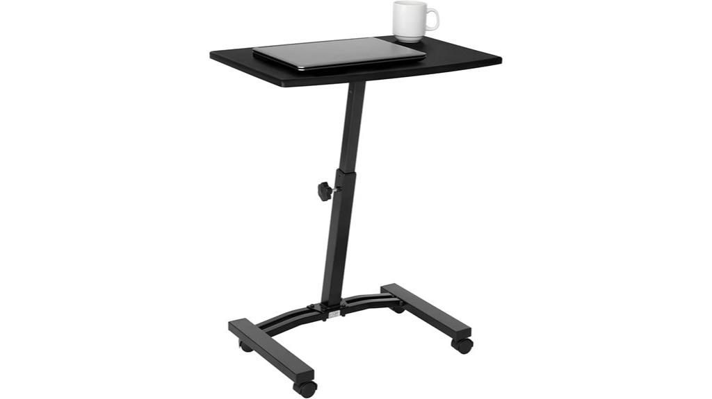 adjustable laptop stand wheels