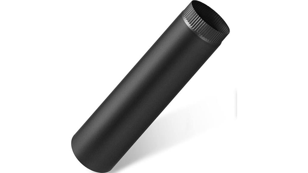 black matte stovepipe connector