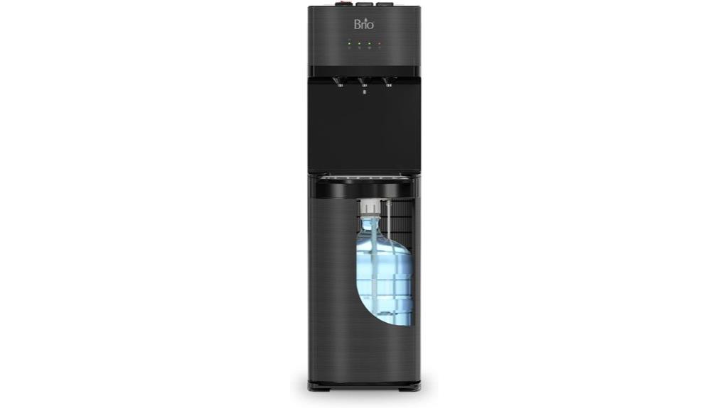 black stainless steel water cooler