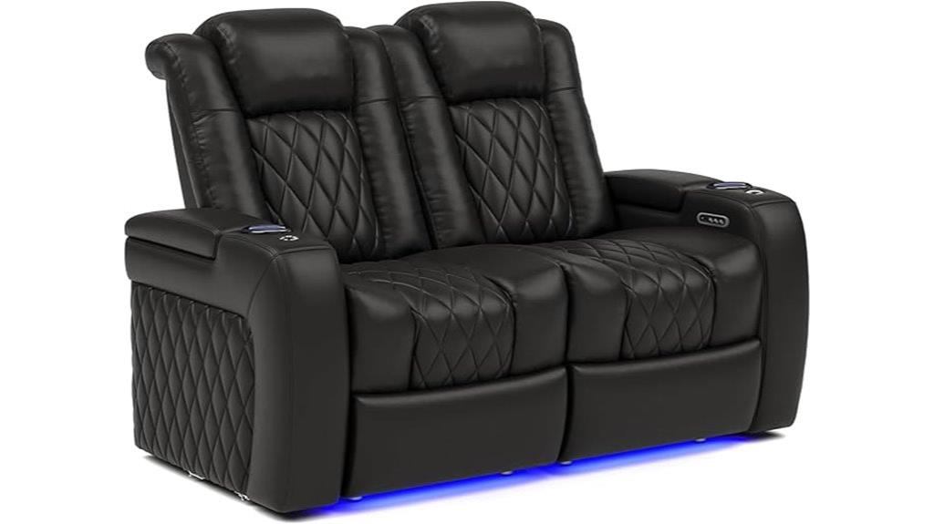 black tuscany power recliners
