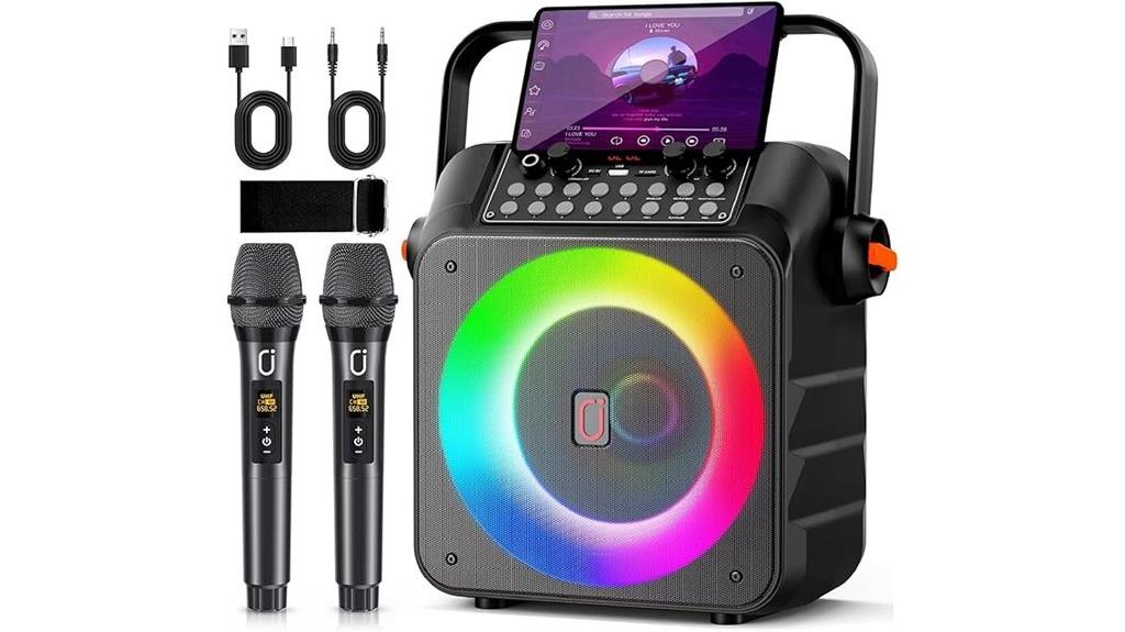 bluetooth karaoke with lights