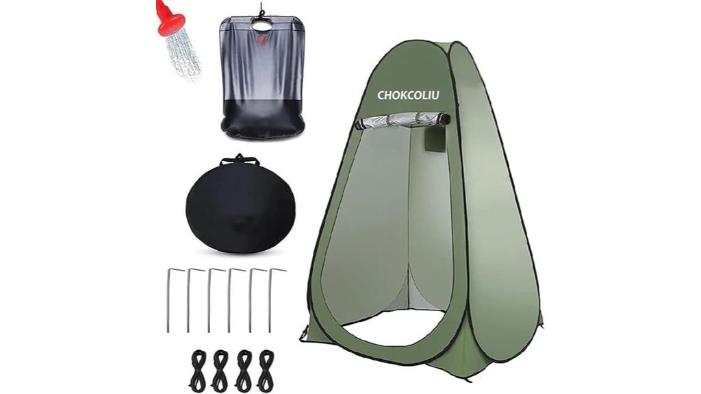 camping shower tent combo