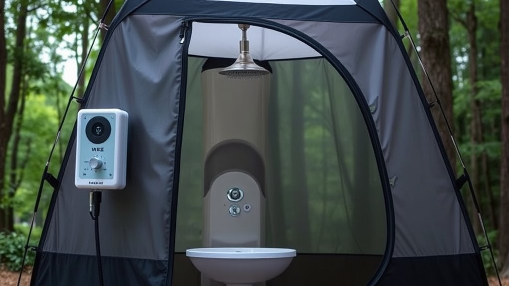 choosing efficient portable shower