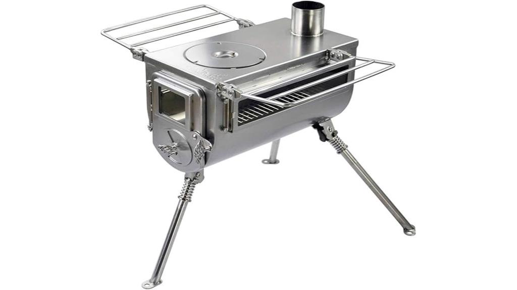 double view tent stove