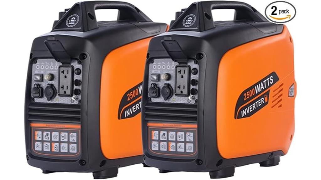 dual 2500w portable generators