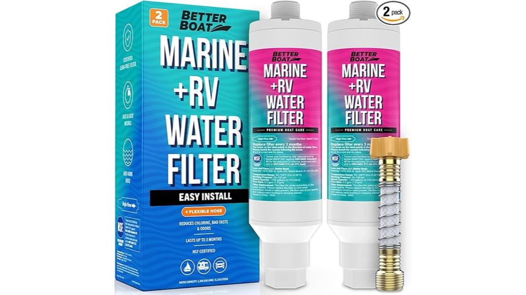 dual inline rv water filters