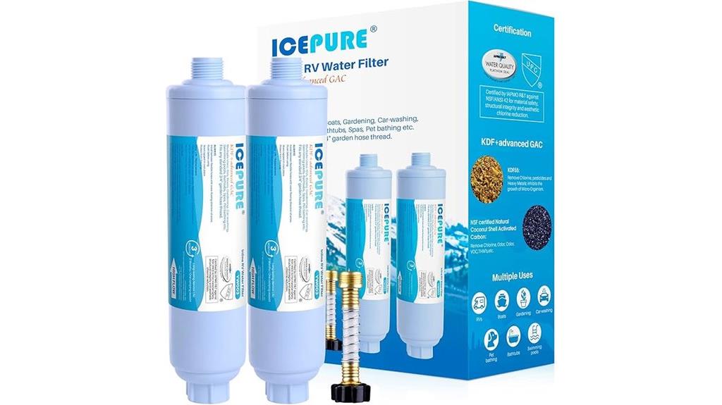 dual rv water filters